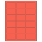 2.5" x 1.5625"  Sheet Label