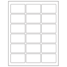 2.5" x 1.5625"  Sheet Label