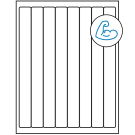 1" x 10"  Sheet Label