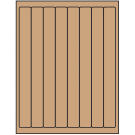 1" x 10"  Sheet Label