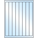 1" x 10"  Sheet Label