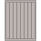 1" x 10"  Sheet Label