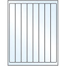 1" x 10"  Sheet Label