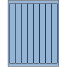 1" x 10"  Sheet Label