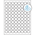0.875" x 0.875"  Sheet Label