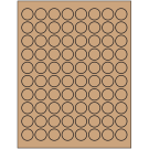 0.875" x 0.875"  Sheet Label