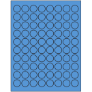 0.875" x 0.875"  Sheet Label