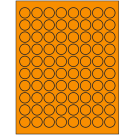 0.875" x 0.875"  Sheet Label