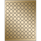 0.875" x 0.875"  Sheet Label