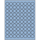 0.875" x 0.875"  Sheet Label