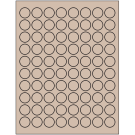 0.875" x 0.875"  Sheet Label