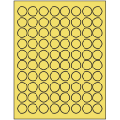 0.875" x 0.875"  Sheet Label
