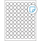 0.875" x 0.875"  Sheet Label