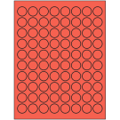 0.875" x 0.875"  Sheet Label