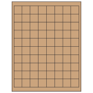 1" x 1"  Sheet Label