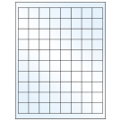 1" x 1"  Sheet Label