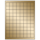 1" x 1"  Sheet Label