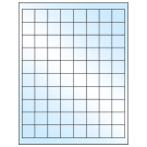 1" x 1"  Sheet Label