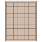 1" x 1"  Sheet Label