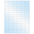 1.25" x 0.5"  Sheet Label
