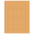 1.25" x 0.5"  Sheet Label