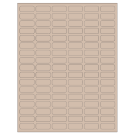 1.25" x 0.5"  Sheet Label