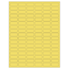 1.25" x 0.5"  Sheet Label
