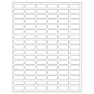 1.25" x 0.5"  Sheet Label