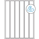 1.18" x 10.6"  Sheet Label