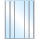 1.18" x 10.6"  Sheet Label