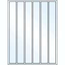 1.18" x 10.6"  Sheet Label