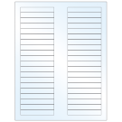 3.125" x 0.5"  Sheet Label