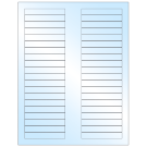 3.125" x 0.5"  Sheet Label