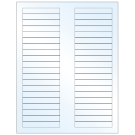 3.125" x 0.5"  Sheet Label