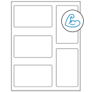 2.7656" x 4.7656"  Sheet Label