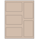 2.7656" x 4.7656"  Sheet Label