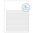 7.625" x 0.375"  Sheet Label