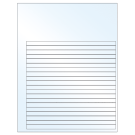 7.625" x 0.375"  Sheet Label