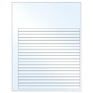 7.625" x 0.375"  Sheet Label