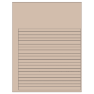 7.625" x 0.375"  Sheet Label