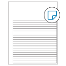 7.625" x 0.375"  Sheet Label