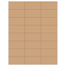 2.83" x 1.375"  Sheet Label