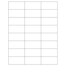 2.83" x 1.375"  Sheet Label
