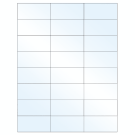 2.83" x 1.375"  Sheet Label