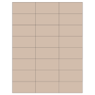 2.83" x 1.375"  Sheet Label