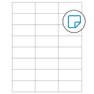 2.83" x 1.375"  Sheet Label