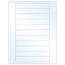 6" x 0.946"  Sheet Label