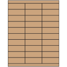 2.83" x 1"  Sheet Label
