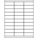 2.83" x 1"  Sheet Label