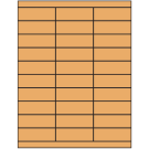 2.83" x 1"  Sheet Label
